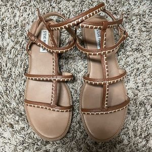 Steve Madden Roman cognac gladiator sandal 8.5